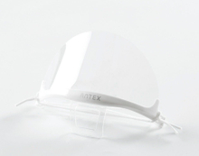 防飛沫透明口罩-白色支架